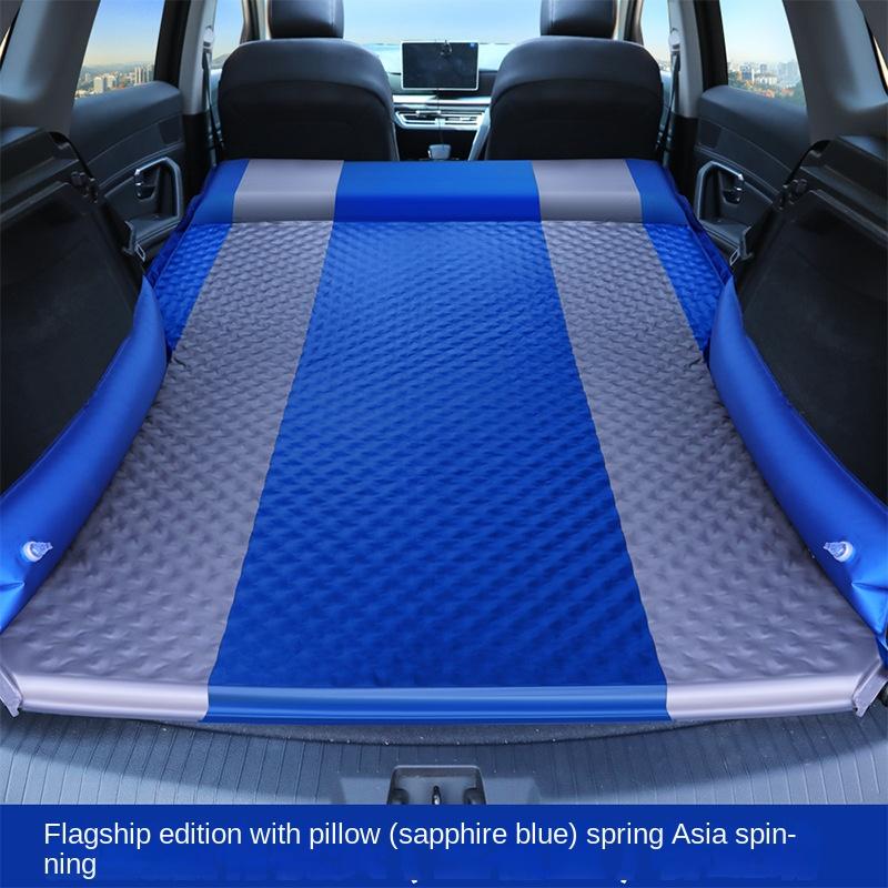 Car Travel Bed Inflatable Air Mattress with Air Pump Self-driving Tour Bed SUV Outdoor Camping Sleeping Mat Interior Accessories