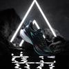 361 Cushioning Slip Resistant Abrasion Resistant Low Top Running Shoes Men's Black Blue 572112237-1