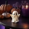 Indoor Spooky Decorations 3D Printed Ghost Figurine, Small Statue, Halloween Decorative Figurines Cute Desktop Decoration for Party Tabletop
