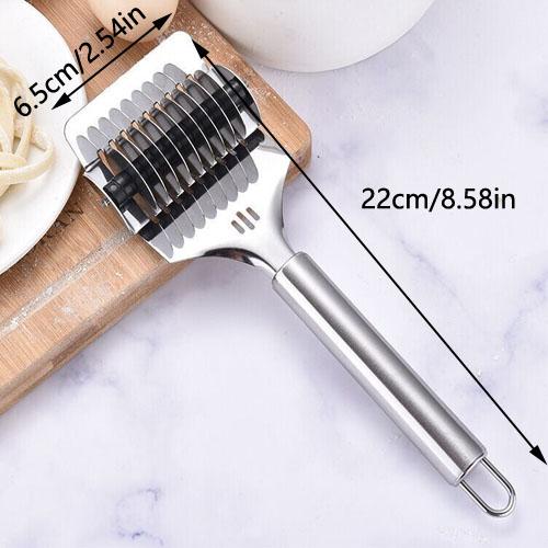 

Кухонная ванильная лапшерезка из нержавеющей стали ручное устройство для нарезки лапши резка зубка чеснока полностью из стали кухонные лапшерезки гаджет серебряный