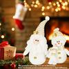 1pc /2pcs Christmas Ornaments Dolls, Santa Claus and Snowman Doll, White Dolls for Christmas House Holiday Decoration