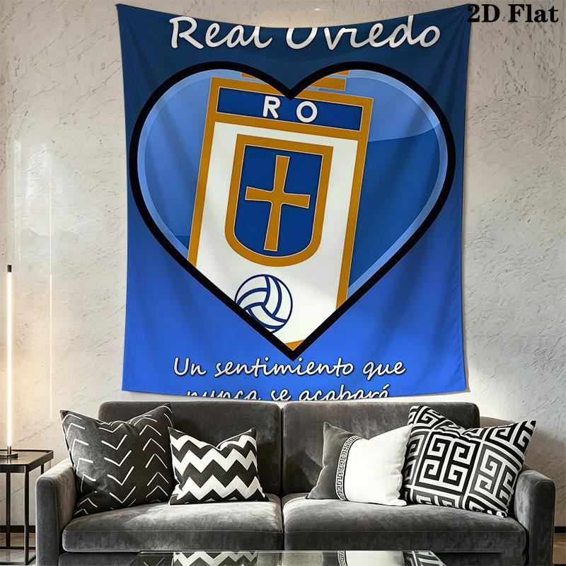 Real Oviedo Wall Hanging Printed Fabric Blanket Decorative Tapestries for Bedroom Living Room Home Decor