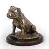 Staffordshire Bull Terrier, Staffy - Dog Figurine, Figure On a White Base, Trophy for Art-Dog Dog Show Exhibition