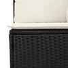VidaXL Ensemble de canapé de jardin de 8 pièces avec coussins noir poly rattan acacia 3347789