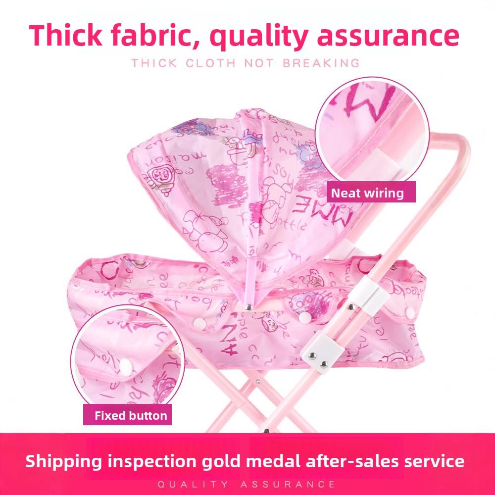 Children's Trolley Toy with Doll Doll Little Girl Simulation Play House Baby Baby