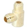 2Pcs Tee Adapter Oil Free Machine Check Valve Threaded Pipe Connector for 550W Air Compressor