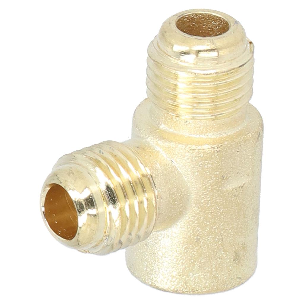 2Pcs Tee Adapter Oil Free Machine Check Valve Threaded Pipe Connector for 550W Air Compressor