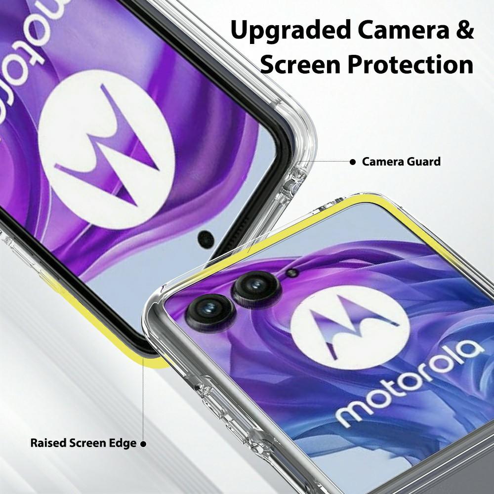 For Motorola Razr+ 2024 Case TPU+Acrylic Clear Phone Cover,Integrated Design