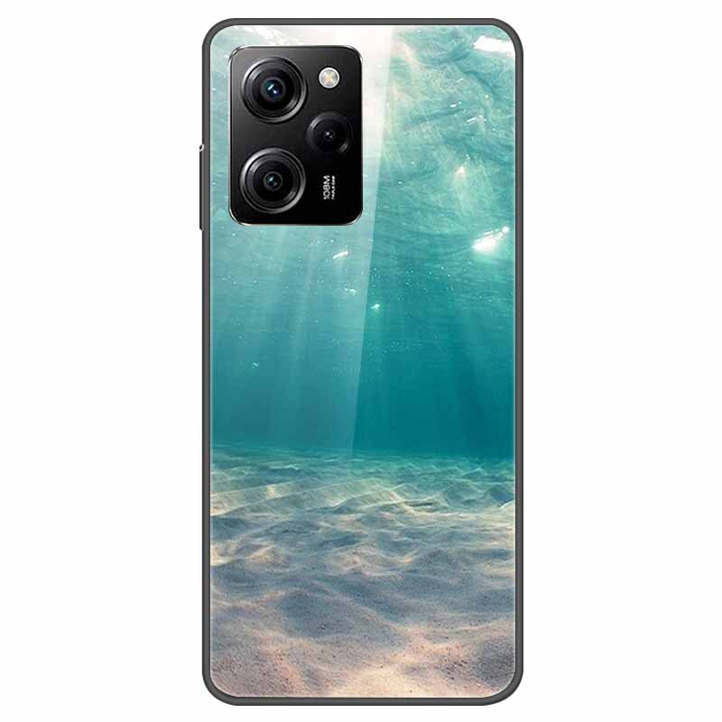 Tempered Glass Case for Xiaomi Poco X5 Pro / PocoX5 Cover Hard Shockproof Cases for Xiaomi Poco X5 5G 6.67'' Funda Coque Case