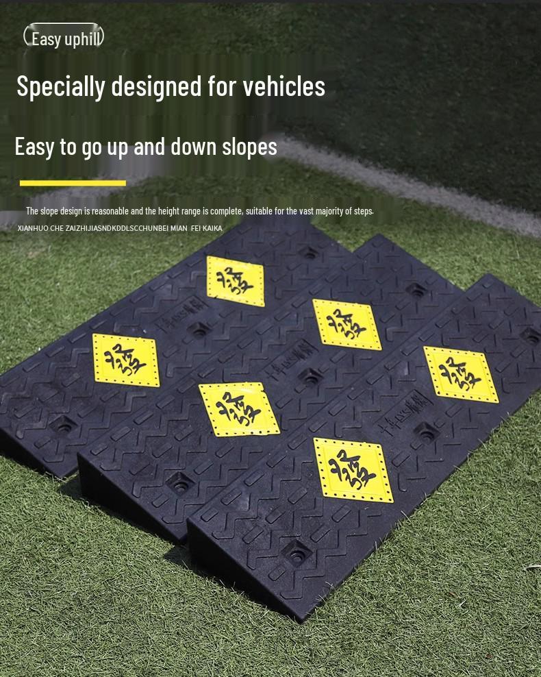 100cm Long Step Mat Curb Ramp for Home Use – Threshold and Speed Bump Climbing Mat