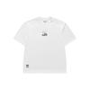 Letter Print American Vintage Loose Fit Crew Neck Short Sleeve T-Shirt Men Tops White T11M423105FWT