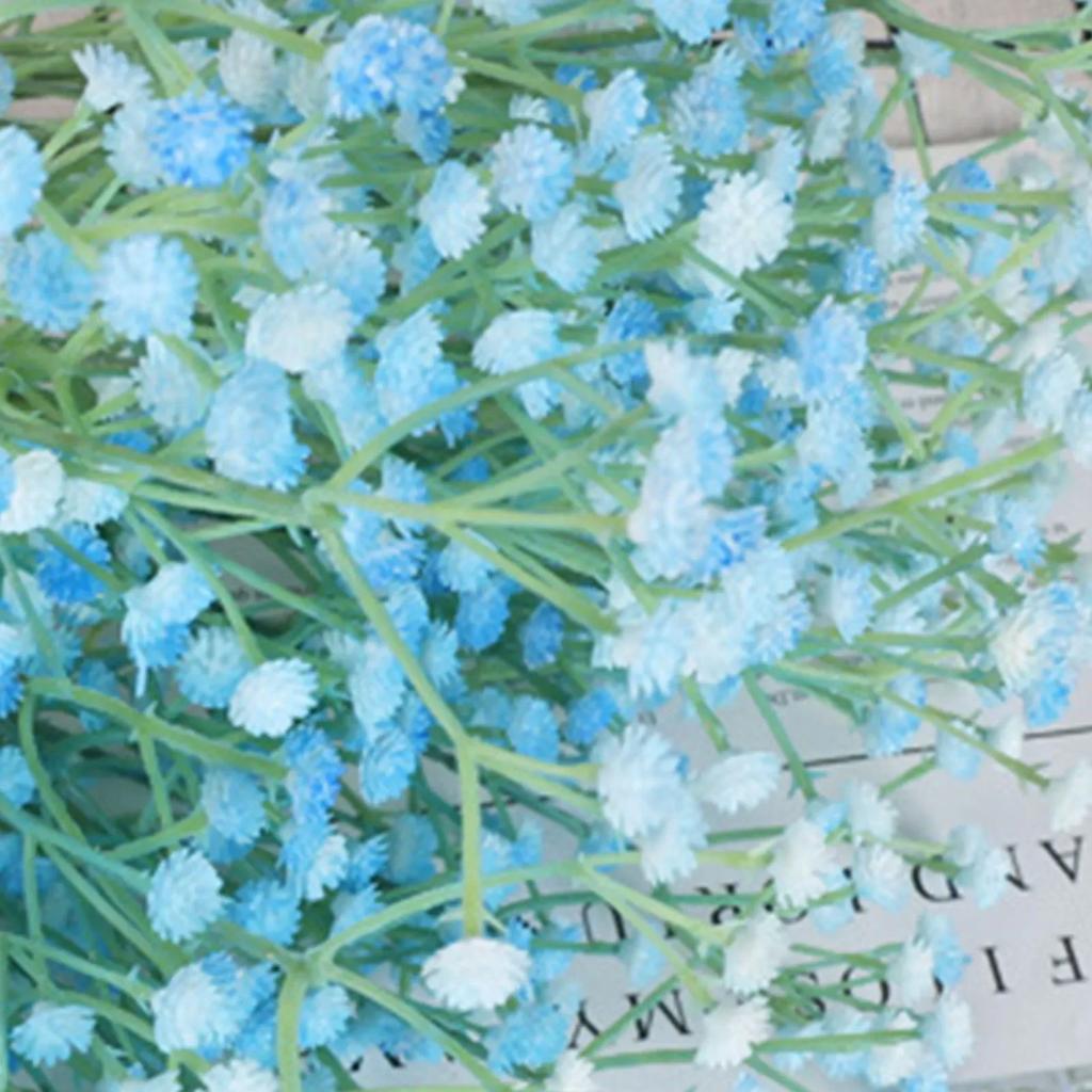 Babys Breath Artificial Flower 3 Branch Plastic Fake Gypsophila For Wedding Home Decor