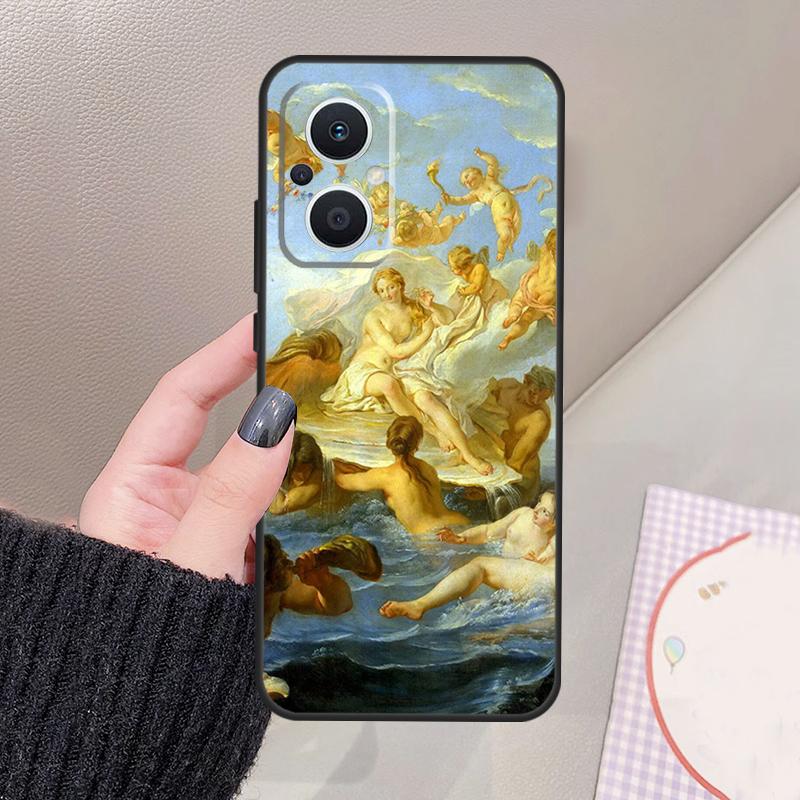 Art Painting Birth Of Venus Funda For OPPO Reno 12 F 11F 13F 14F 10 13 14 15 Pro 7 8 Lite OPPO Find X8 X6 X5 X9 Pro Case