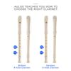Soprano Recorder Hole 6/8 Hole C Key Descant Recorder German Style Treble Flute for Kids with Cleaning Rod & Storage Bag