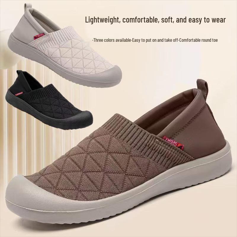 

25 SS Женские дышащие нескользящие туфли Flyknit для среднего и пожилого возраста 40