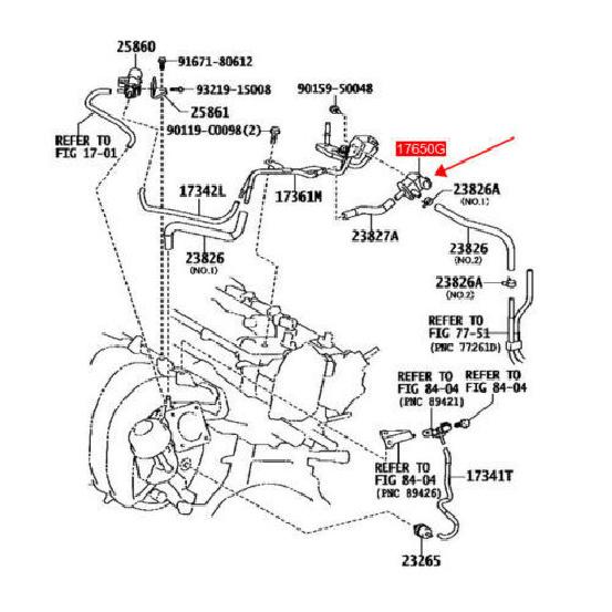 Vapor Canister Purge Solenoid Valve For 2014-17 Toyota Corolla 1.8L 90910-12279