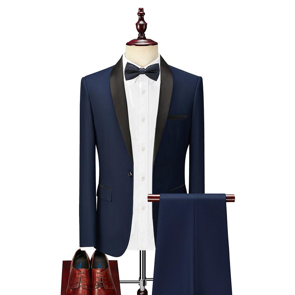 Business Casual Host Trade Business Trauzeugen Hochzeit Bankett Dreiteiliger Anzug Übergröße