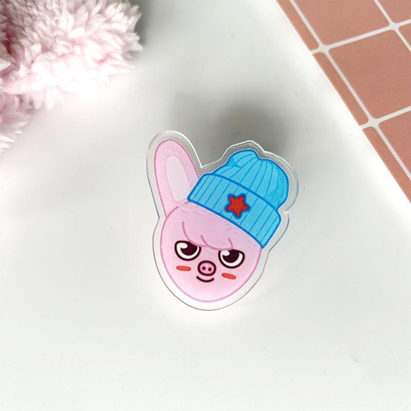 Cartoon Skzoo Acrylic Acrylic Clip Doll Li Longfu Huang Xuanchen Pp Clip Creative Handbag Clip For Stray Children