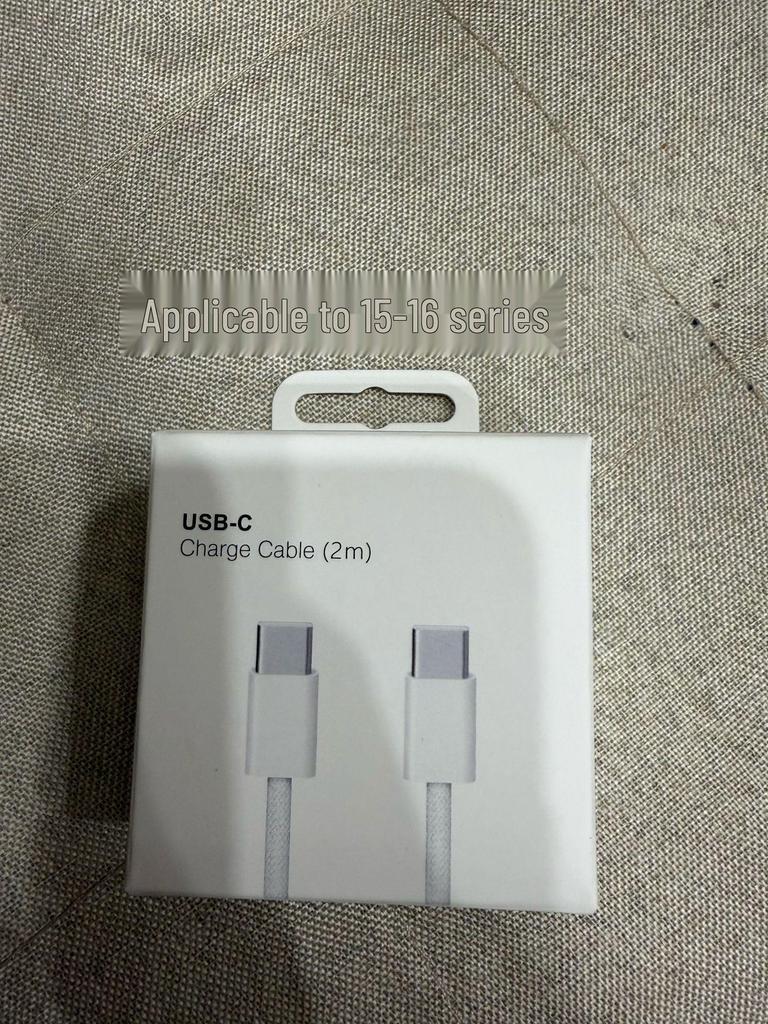 Compatible with Apple 15/16 Charger: PD30W Dual Type-C Braided Data Cable for Fast Charging