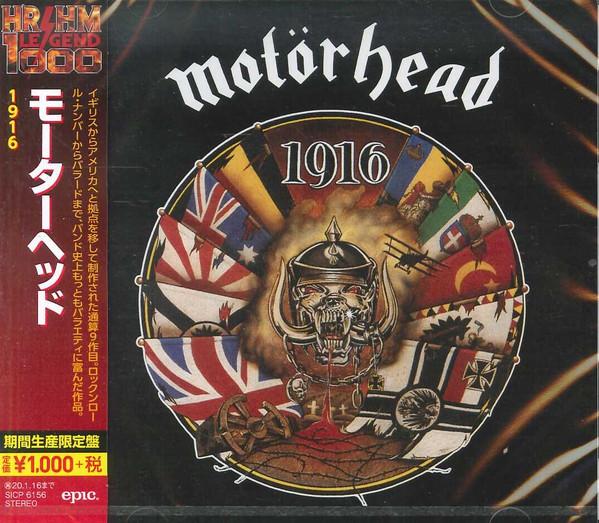 CD MOTORHEAD  1916 Limited Edition SICP6156 EPIC 2019 Japan Obi Rock