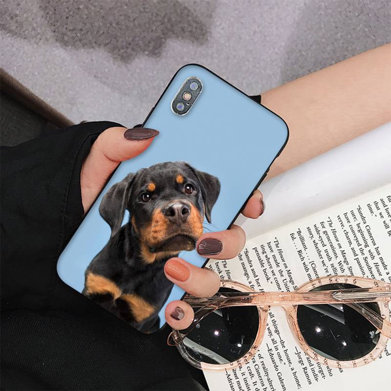 Θήκη τηλεφώνου MaiYaCa Cute Rottweiler Dog για iPhone 11 12 13 Mini Pro Max 8 7 6 6S Plus X 5 S SE 2020 XR XS 10