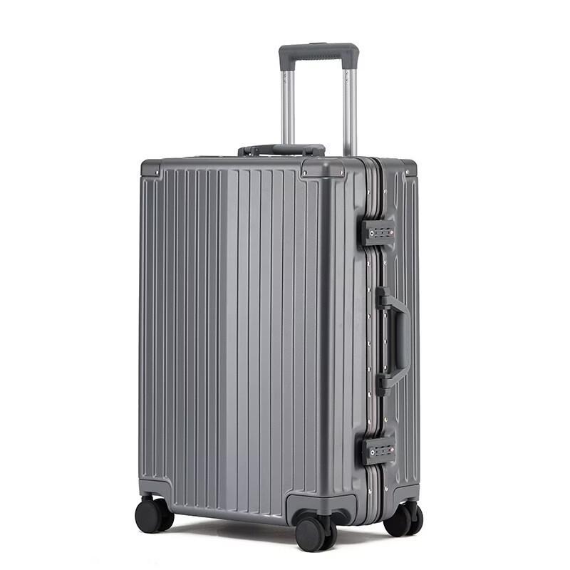 KINGSGEAR Aluminum Frame Trolley Suitcase
