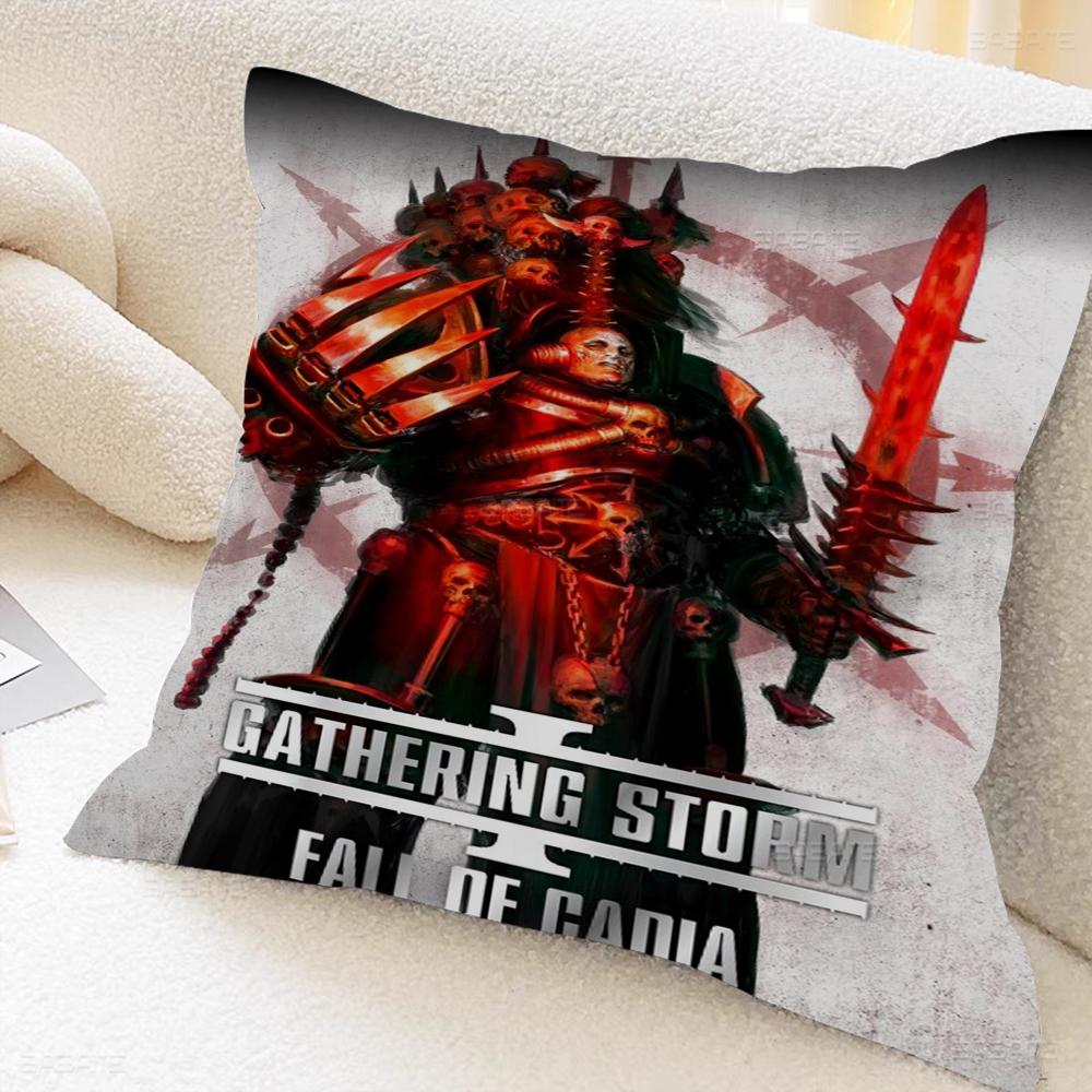 Game W-Warhammers Cushion Cover Car Throw Pillow Case For Sofa Car Christmas Gift 40x40cm 45x45cm