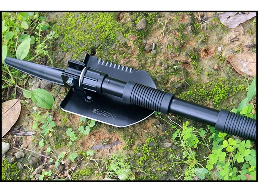 Military Survival Gear: Multi-functional Folding Manganese Steel Engineer's Shovel for Camping