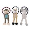 Pet Vocal Chewing Knot Rope Monkey Lion Elephant Plush Toys Dog Grinding Cleaning Cotton Rope Soft Not Hurt Teeth Pet Supplies