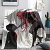 1PC DARLING In the FRANXX Zero Two Print Flannel Blanket, High Quality All Seasons, Home Decor, Warmth and Comfort, Perfect for Christmas Gifts
