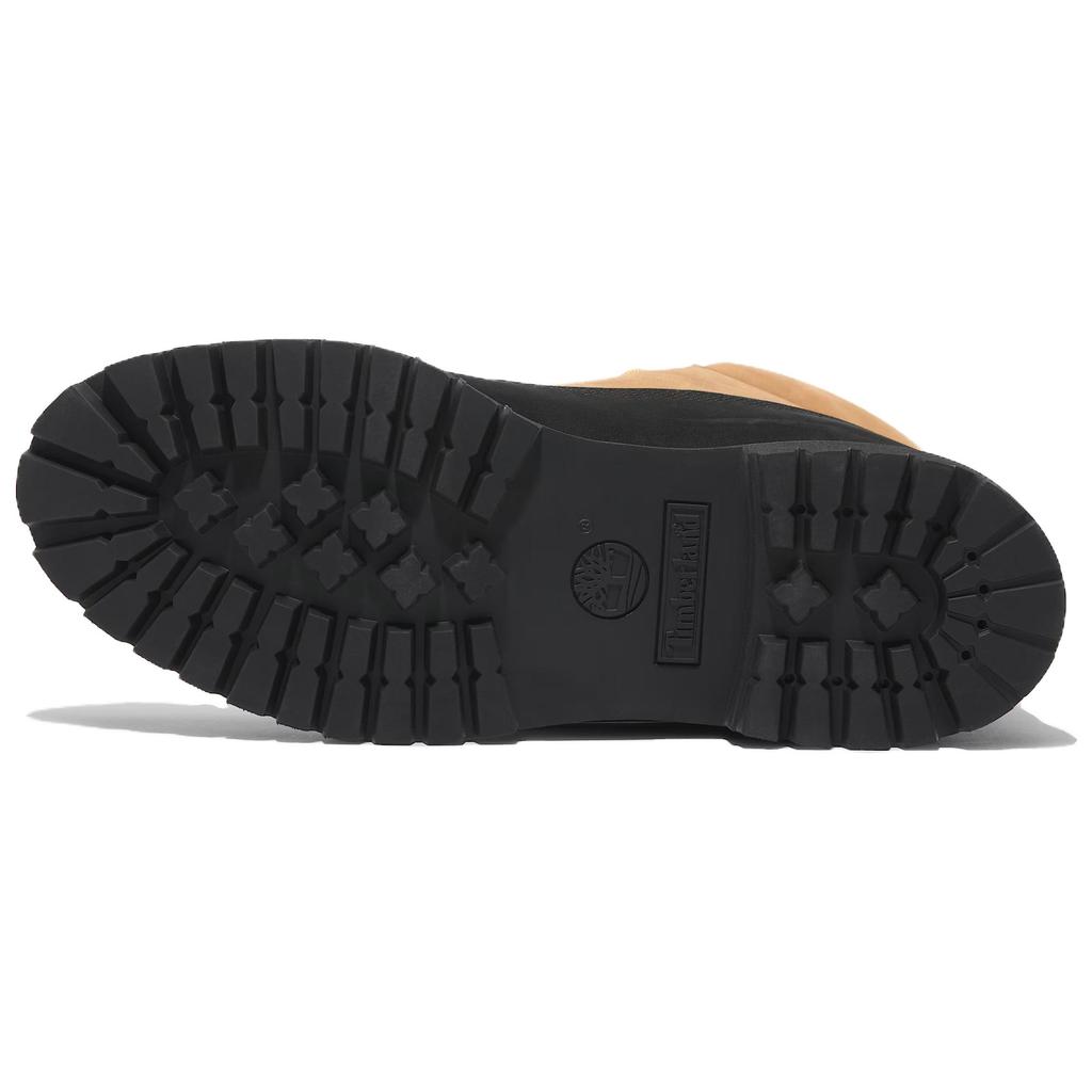 Timberland Premium Series Comfortable Versatile Short Martin Boots Men Boots Black Yellow TB0A2P6WEMJ