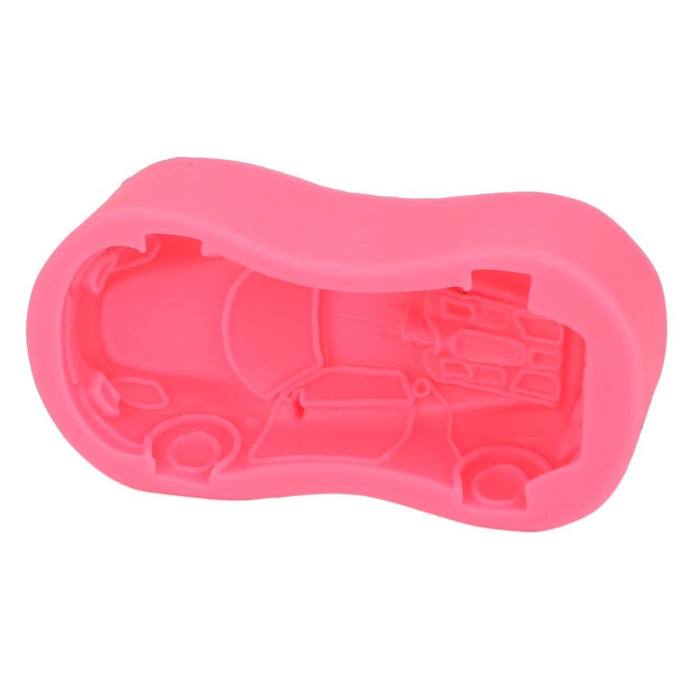 1pcs 3D Shape Racing Car Mold Non-Stick Design 3D Fondant Mold Silicone Cake Mold For DIY Crafts