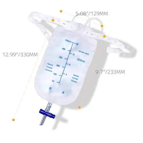 Zhihu 500ml Urine Bags, 10-Piece Set, Portable Toilet, Prevents Splashing and Leakage, Hangable, Leg Holder, Urine Collector