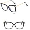 Damen-Brille, Anti-Blaulicht, modisch, Retro, Persönlichkeit, Minimalismus, großer Rahmen, schlichte Brille, Fahren, Reisen, Student, Pendeln, Brille