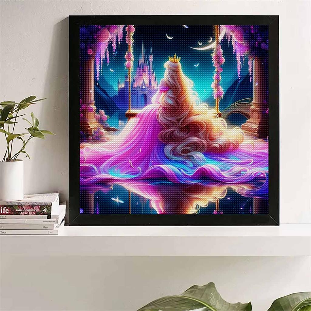 5D DIY Diamond Painting Decorative Rapunzel Full Round Drill Scenery Diamond Embroidery Cross Stitch Kits Home Decor Gift