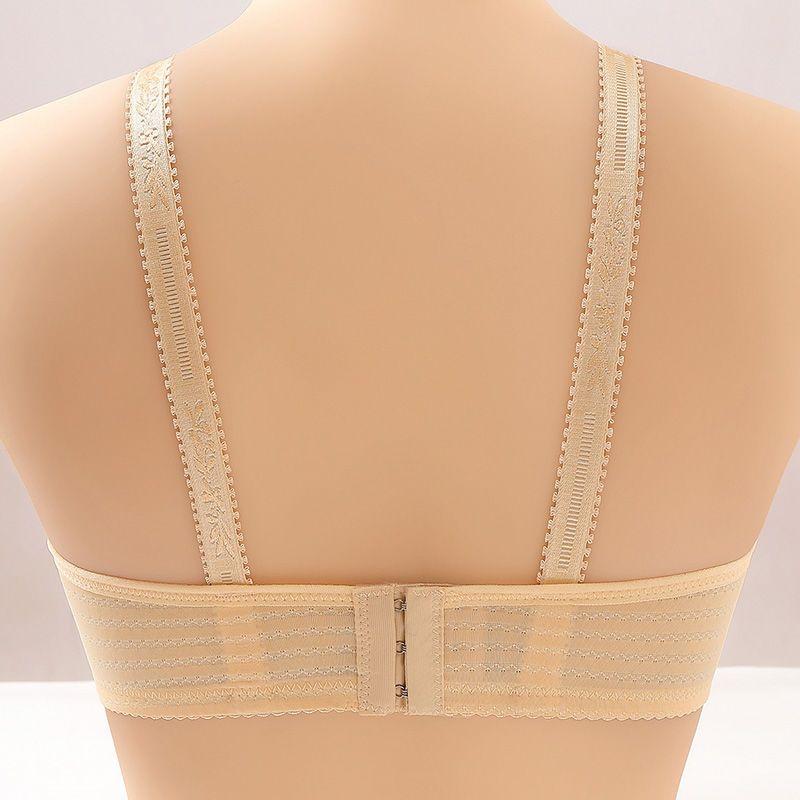 Women's Beautifully Embroidered Floral Bra Push Up Pair Breast Support Comfort Bra Thin Brasieres Sexy