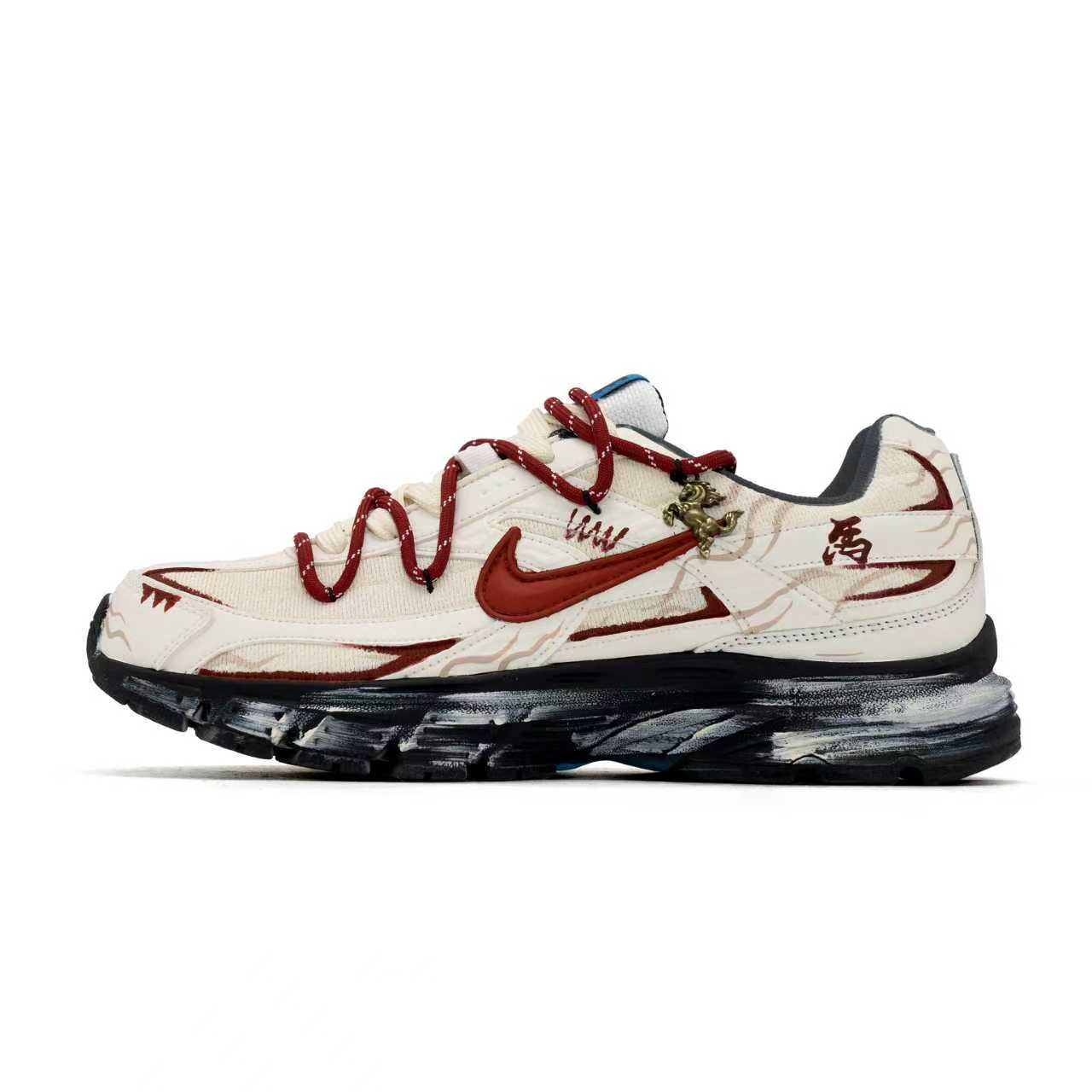 

Nike Initiator Амортизація Покриття Низькі Повсякденні Міські Для Поїздок Бігові Кросівки Унісекс Бежево-Червоні DZ2776-141(Команда1602-) 42.5