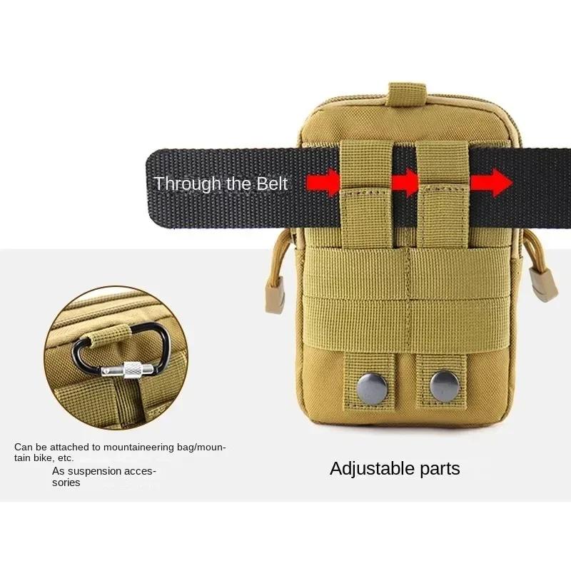 Tactical Waist Bag Outdoor Camping EDC Tool Wallet Purse Fanny Backpack Phone Bag Nylon Molle Hunting Utility Gadget Belt Pouch