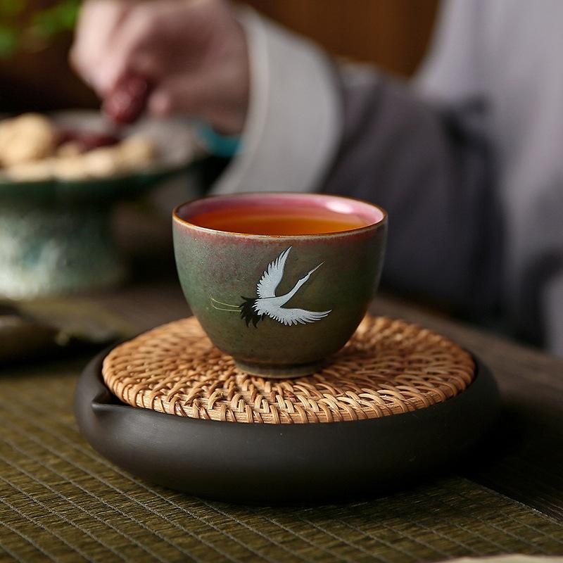 Kiln Change Glaze Personal Tea Cup Ceramic Master Cup Kungfu Tea Set Single Cup