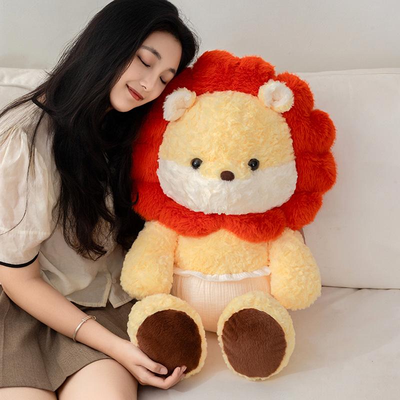 30/50/80cm Adorable Plush Toy Animal Creative Huggable Pillow Stuffed Cushion Gentle Doll Girls Holiday Present Cute And Charming Room Decor