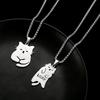 Kitty Mi Titanium Steel Necklace Simple and Versatile Hip-Hop Couple Pair of Necklaces Gift Sweater Chain