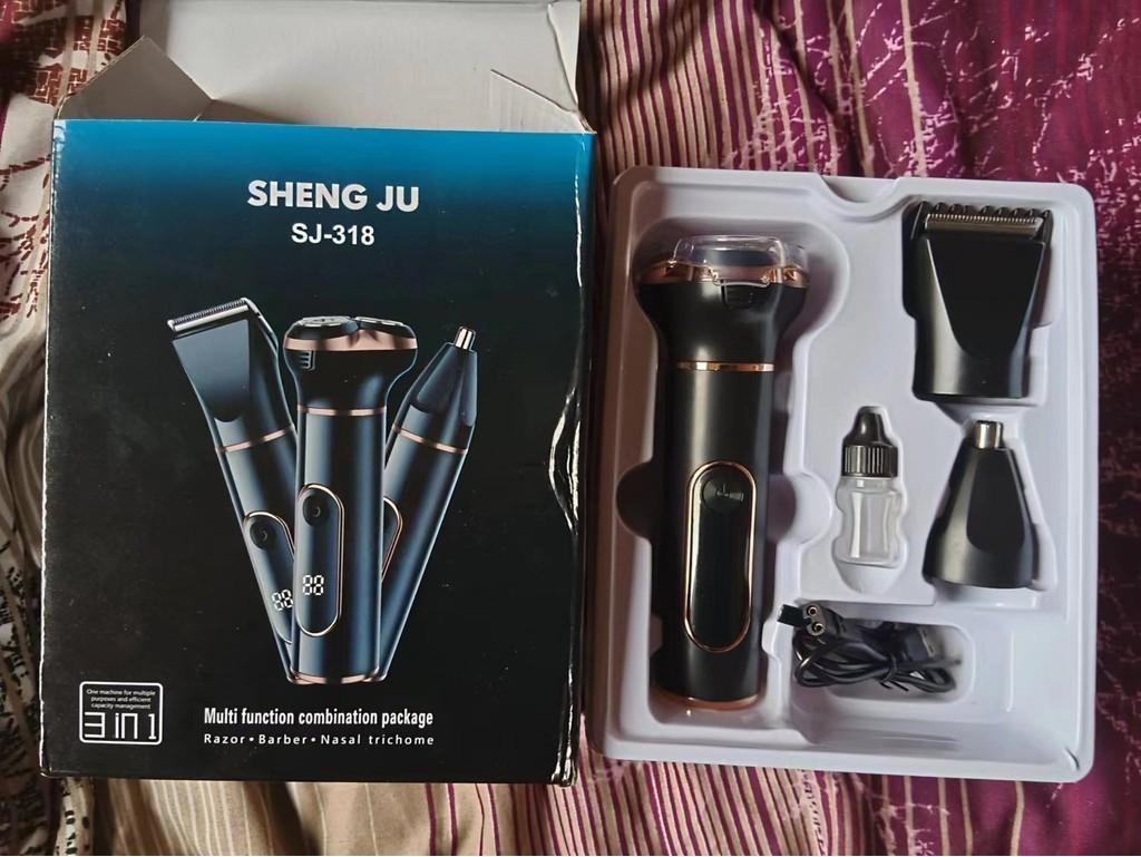 Electric Shaver Led Digital Display Mens Usb Rechargeable Shaver Portable