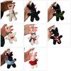 Cartoon Pilot Rabbit Keychain Cute Animal Dolls Bag Charm Plush Keys Chain Backpack Pendant Women Girls Christmas Gift