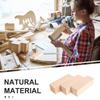 6Pcs Smooth Basswood Carving Blocks Rectangle Unfinished Wooden Craft Blocks for Painting Carving DIY Decor Arts Crafts Natural