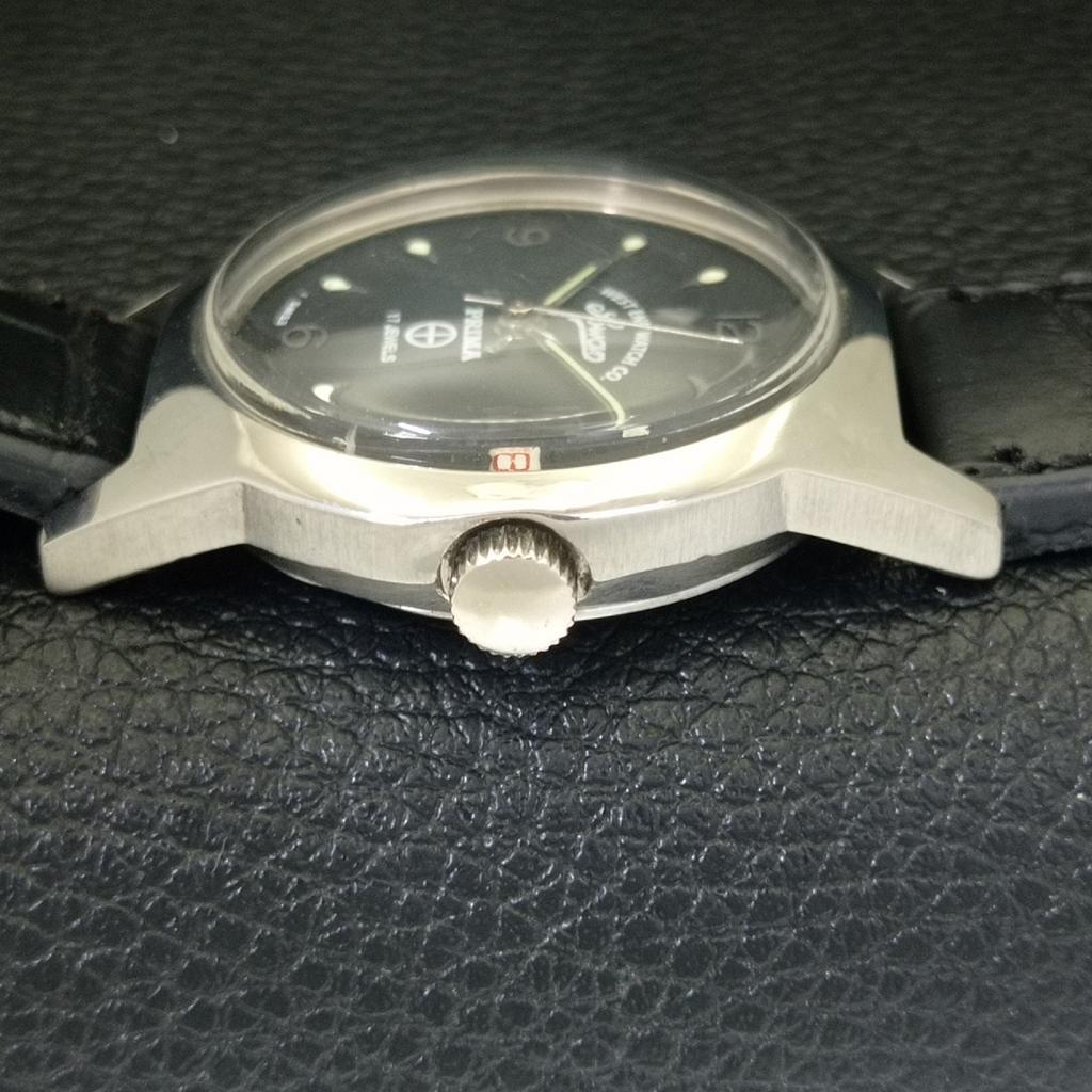 WEST END WATCH CO VINTAGE ŠVAJČIARSKE NÁVODNÉ HODINKY PRE CHLAPCA ČIERNY CIFERNÍK a701969-1