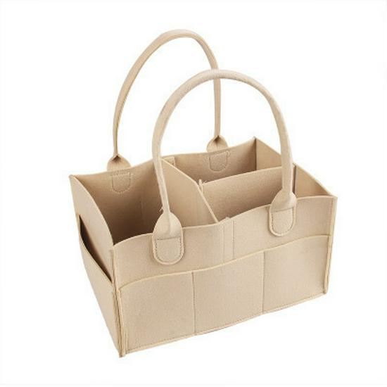Handheld Felt Diaper Bag: Travel Baby Nappy Organizer & Mommy Bag