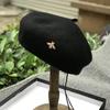 British Woolen Beret Women'S Versatile Elegant Retro Painter'S Hat Newsboy Hat