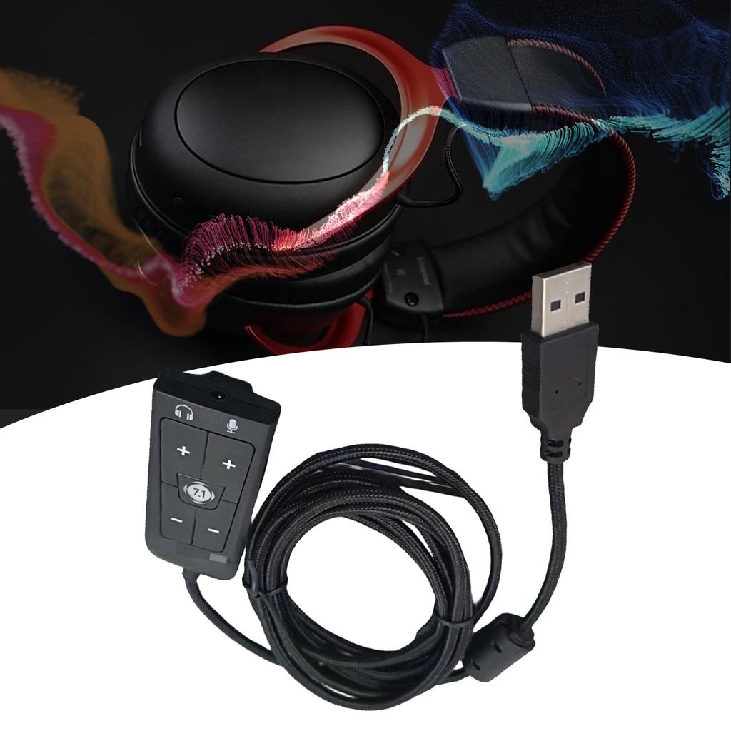 Pozvedne váš herní zážitek s adaptérem USB na 3,5mm jack, USB na AUX, externí stereo zvuková karta pro Cloud2 7.1