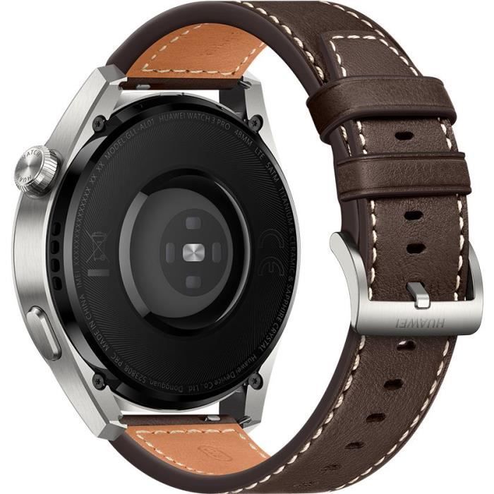 Huawei watch 3 classic brown - montre connectée - bracelet en cuir marron - ecran tactile 1.43" - bluetooth 5.2 - résistance 5atm