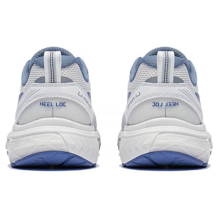 New LiNing Anti Slip Wear Resistant Low Top Running Shoes Men's White Blue ARXT011-1